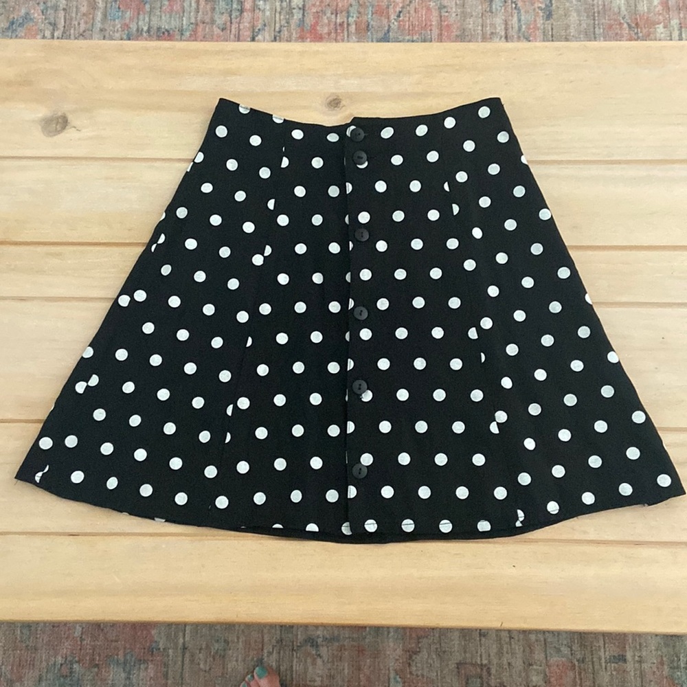 90's Vintage Polka Dot Skirt